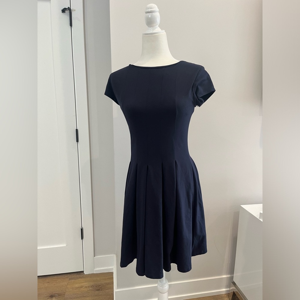 Susana Monaco Cap Sleeve Pleated Dress